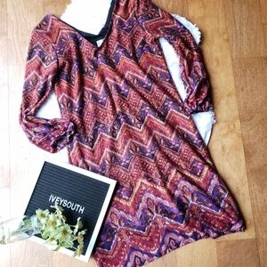 Emma & Michele Chevron Dress